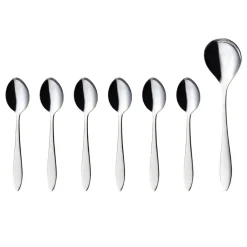 Hardanger Bestikk Fjord dessert set, 7 pieces Silver-coloured New