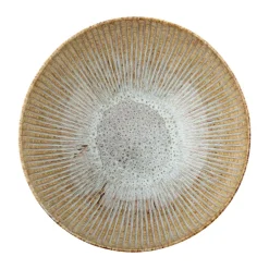 Bloomingville Fleur salad bowl Ø27 cm, Natural BeigeGreen Hot