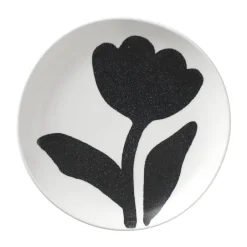 Broste Copenhagen Flora plate Ø15 cm, -off white Black Sale
