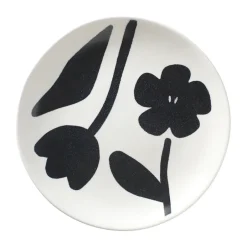 Broste Copenhagen Flora plate Ø20 cm, -off white. Black New