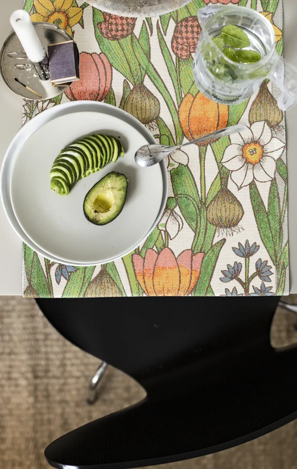 Ekelund Linneväveri Flower bulbs runner, 35x80 cm Multi Sale