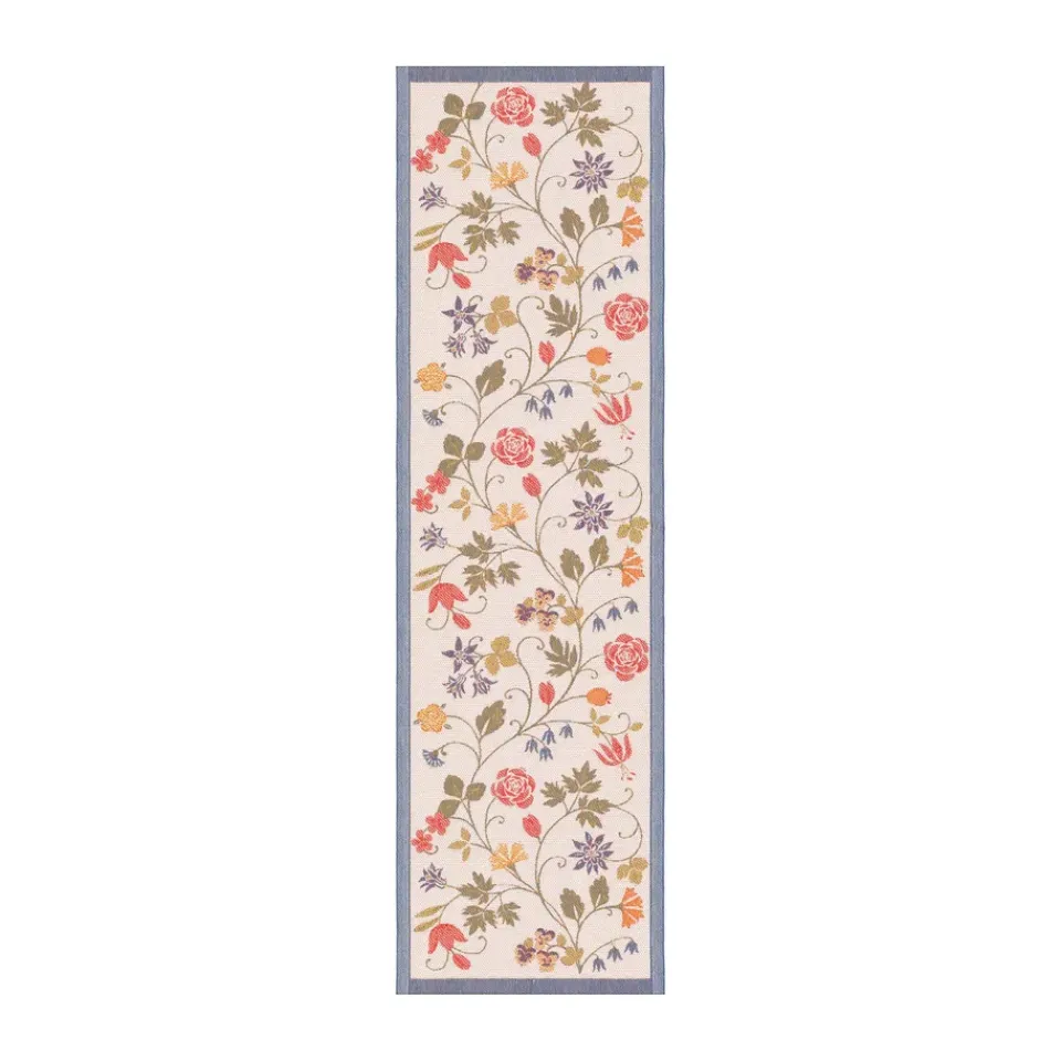 Ekelund Linneväveri Flower table runner 35x120 cm, Multi Discount