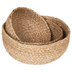 Dixie Flätad bread basket 3-pack, natural Beige Clearance