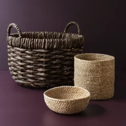 Dixie Flätad bread basket 3-pack, natural Beige Clearance
