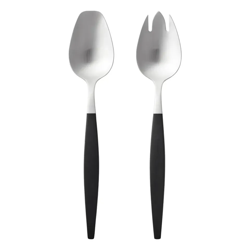 Gense Focus de Luxe salad set, 2-pack Silver-colouredBlack New