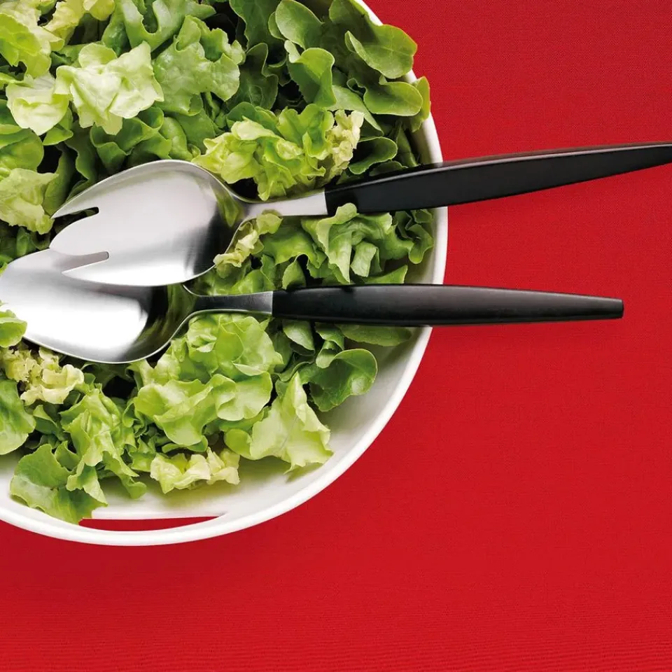 Gense Focus de Luxe salad set, 2-pack Silver-colouredBlack New