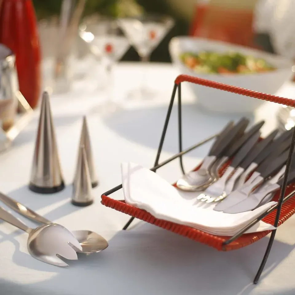 Gense Focus de Luxe table knife, Stainless steel Silver-colouredBlack Clearance