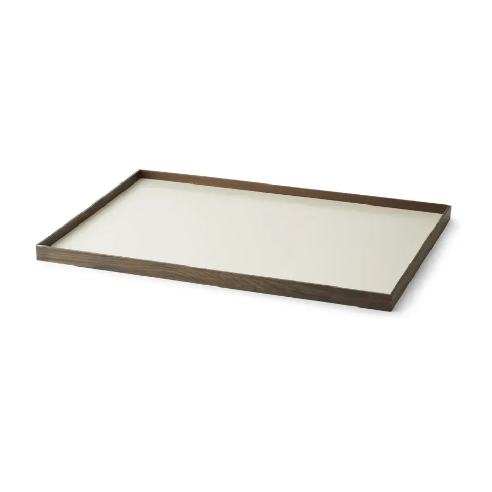 Gejst Frame tray large 35.5x50.6 cm, Smoked oak-beige BrownBeige Outlet