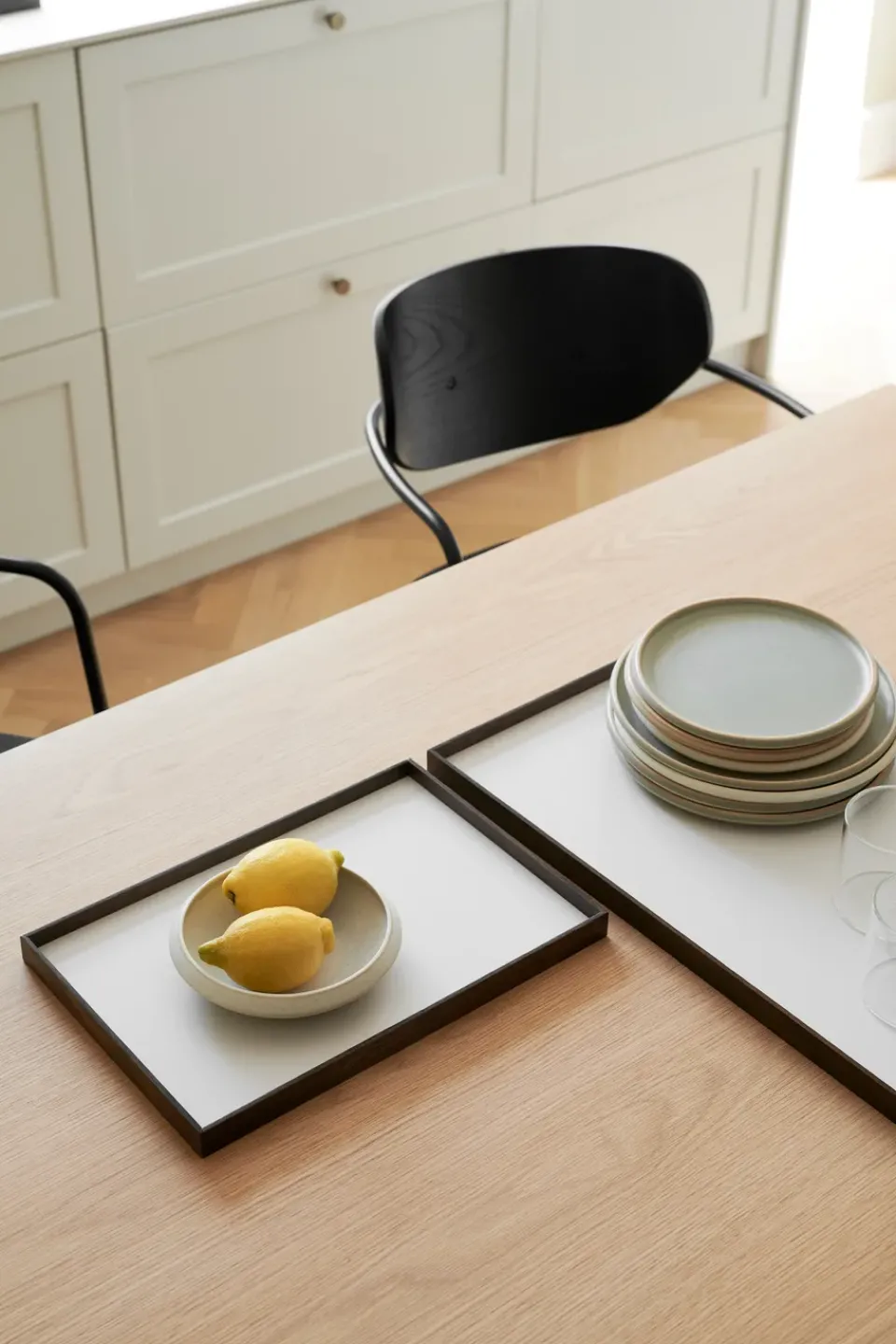 Gejst Frame tray medium 23x34 cm, Smoked oak-beige BrownBeige Best