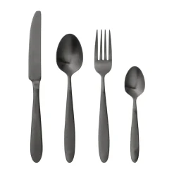 Bloomingville Frea cutlery set 4 pieces, Black Hot