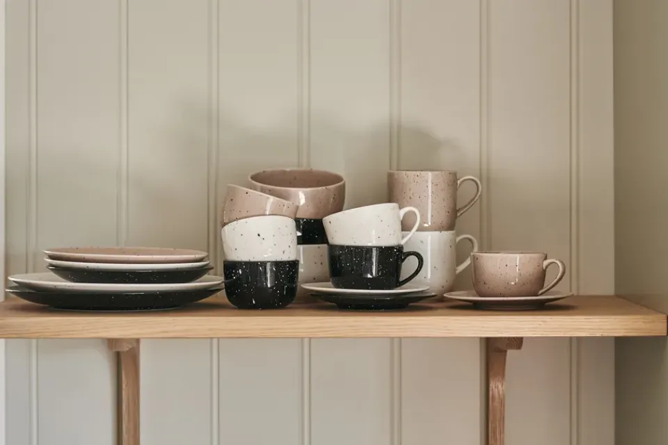 Scandi Living Freckle bowl 26 cl, White Outlet