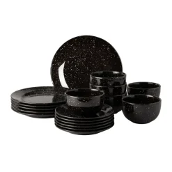 Scandi Living Freckle side plate Ø20 cm, Black Sale