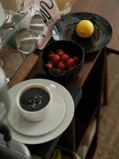Scandi Living Freckle side plate Ø20 cm, Black Sale