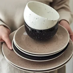 Scandi Living Freckle side plate Ø20 cm, Black Sale
