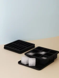 RIG-TIG FREEZE-IT ice cube tray with lid, 2.5x19x19 cm Black