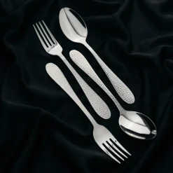Vargen & Thor Frost dessert/starter cutlery 8 pieces, Greyfoot Silver-coloured New