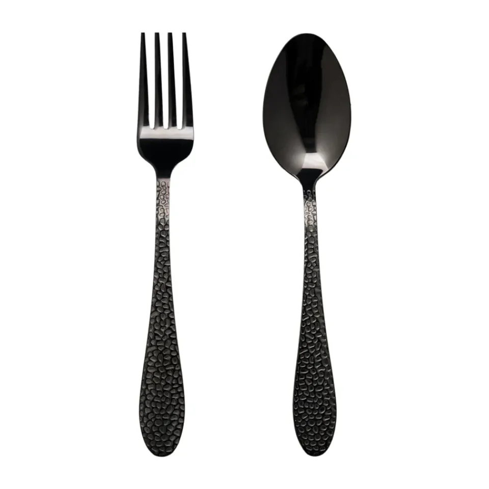 Vargen & Thor Frost dessert/starter cutlery 8 pieces, Onyx Black Hot