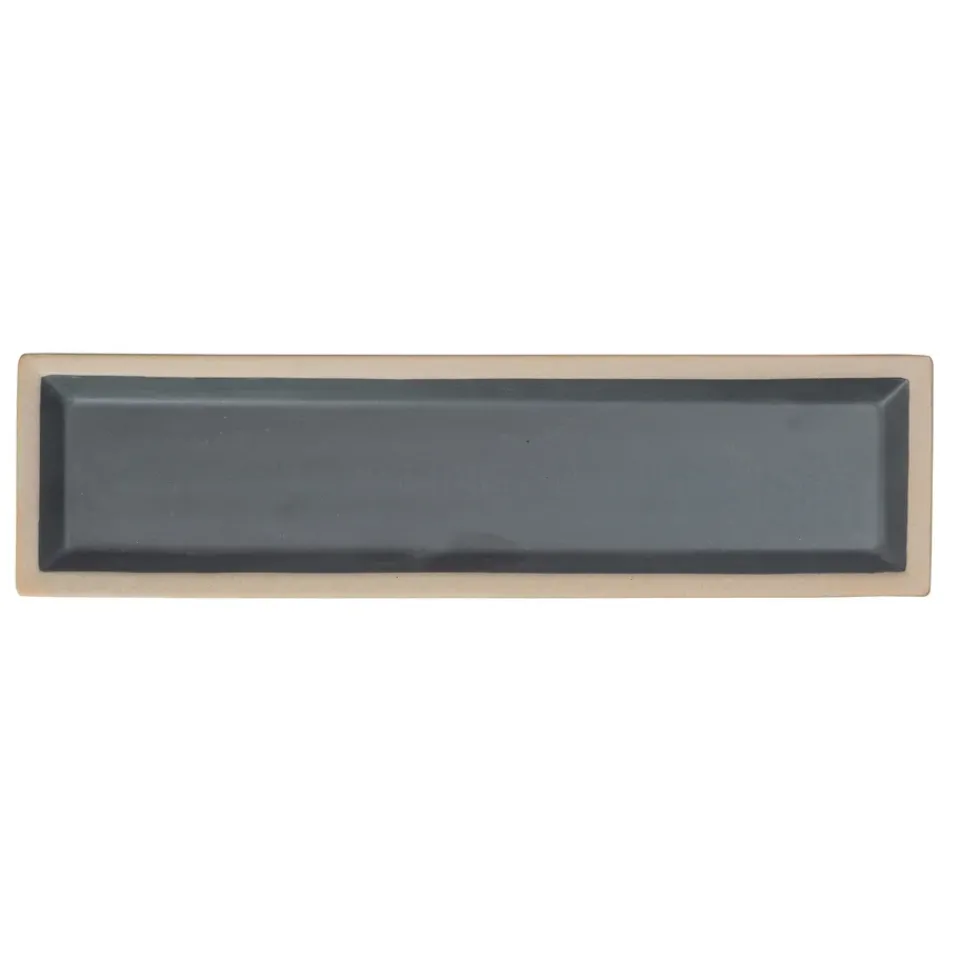 Byon Fumiko plate 11.5x43 cm, Beige- Black Online
