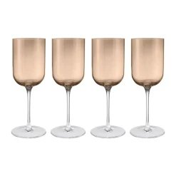 Blomus Fuumi red wine glass 40 cl 4-pack, Coffee-clear Brown Discount