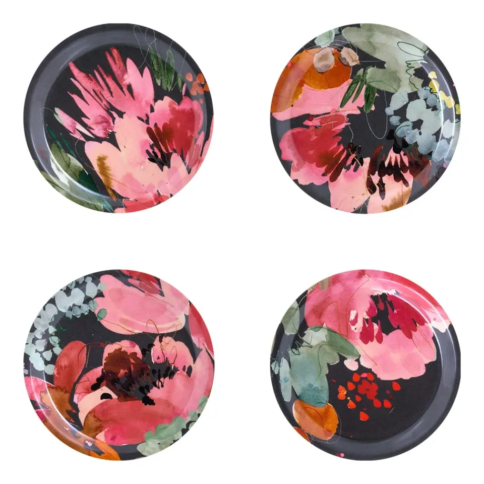 Åry Home Garden Bouquet coaster 4-pack, Ø 11 cm Multi Outlet