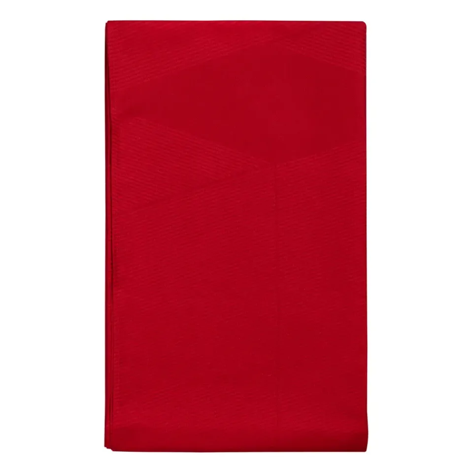 NJRD Geometric tablecloth 147x250 cm, Red Clearance