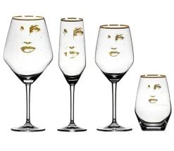 Carolina Gynning Gold Edition Piece of Me rosé-/white wine glass, 40 cl Gold-colouredTransparent Online