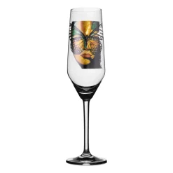 Carolina Gynning Golden Butterfly champagne glass 30 cl, Clear Transparent Discount