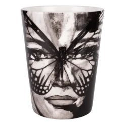 Carolina Gynning Golden Butterfly mug 35 cl, Black-white BlackWhite Online