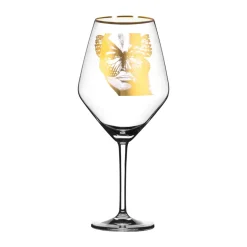 Carolina Gynning Golden Butterfly wine glass 75 cl, Gold Transparent Discount