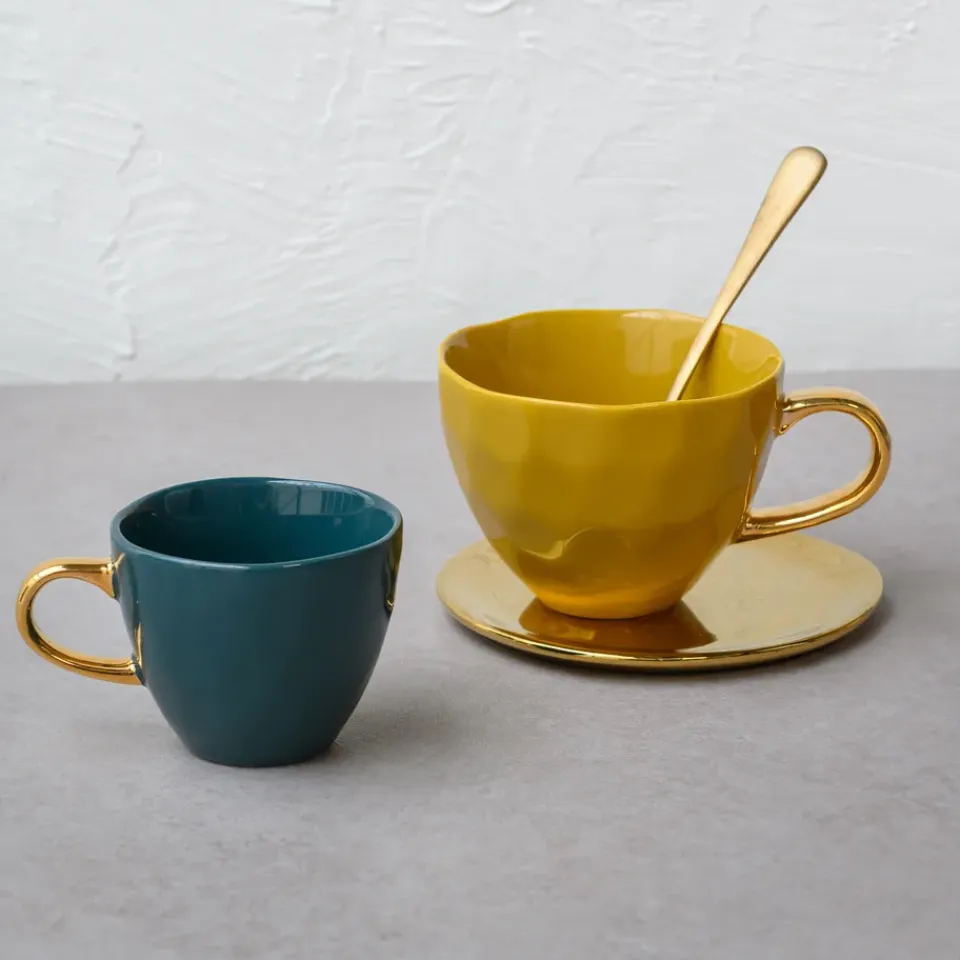 URBAN NATURE CULTURE Good Morning Coffee cup mini 17.5 cl, green Blue New