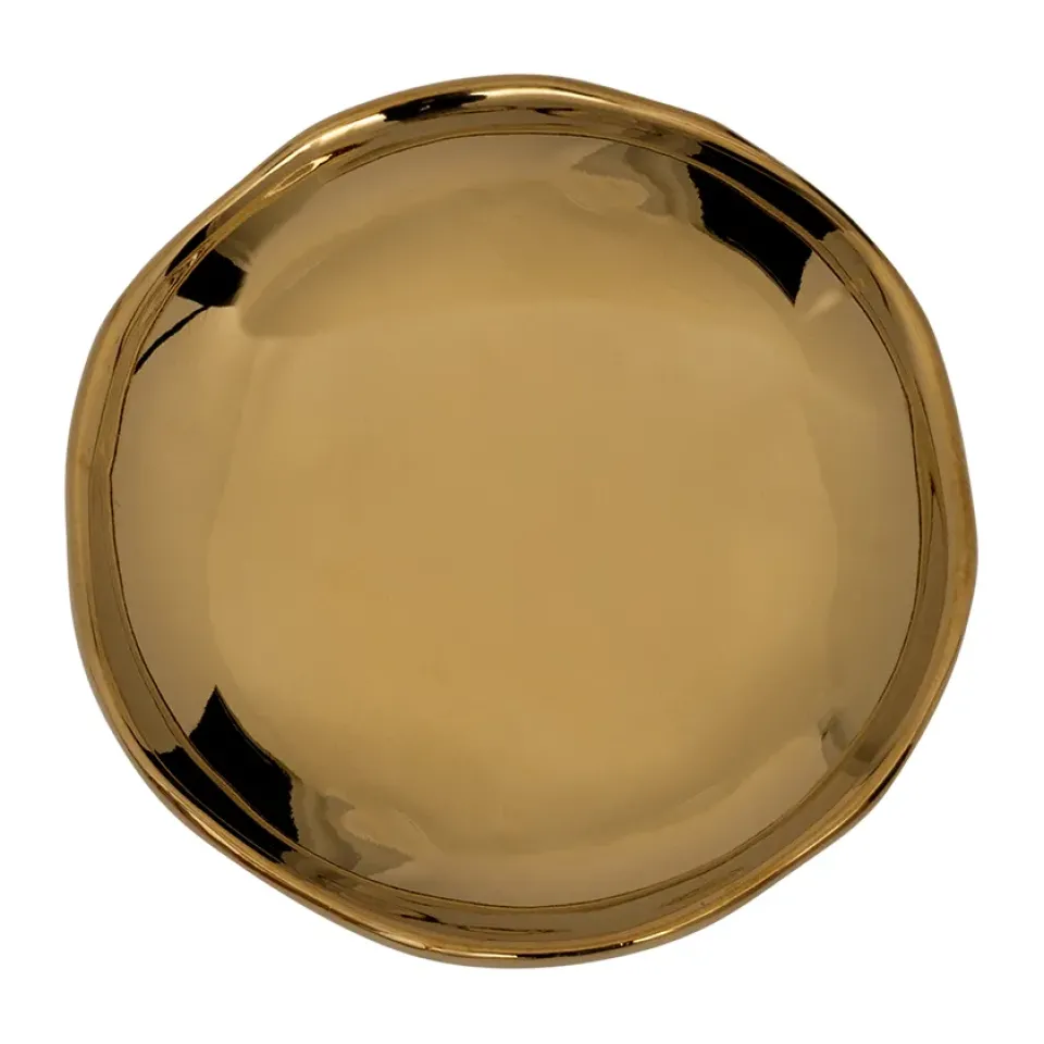 URBAN NATURE CULTURE Good Morning plate small Ø9 cm, Gold Gold-coloured Outlet