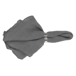 Broste Copenhagen Gracie linen napkins, Grey Clearance