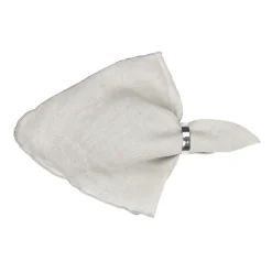 Broste Copenhagen Gracie linen napkins, off-white BeigeWhite New