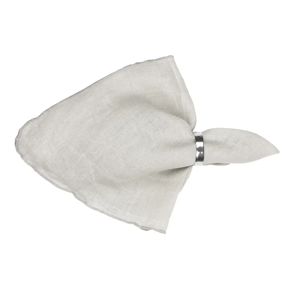 Broste Copenhagen Gracie linen napkins, off-white BeigeWhite New