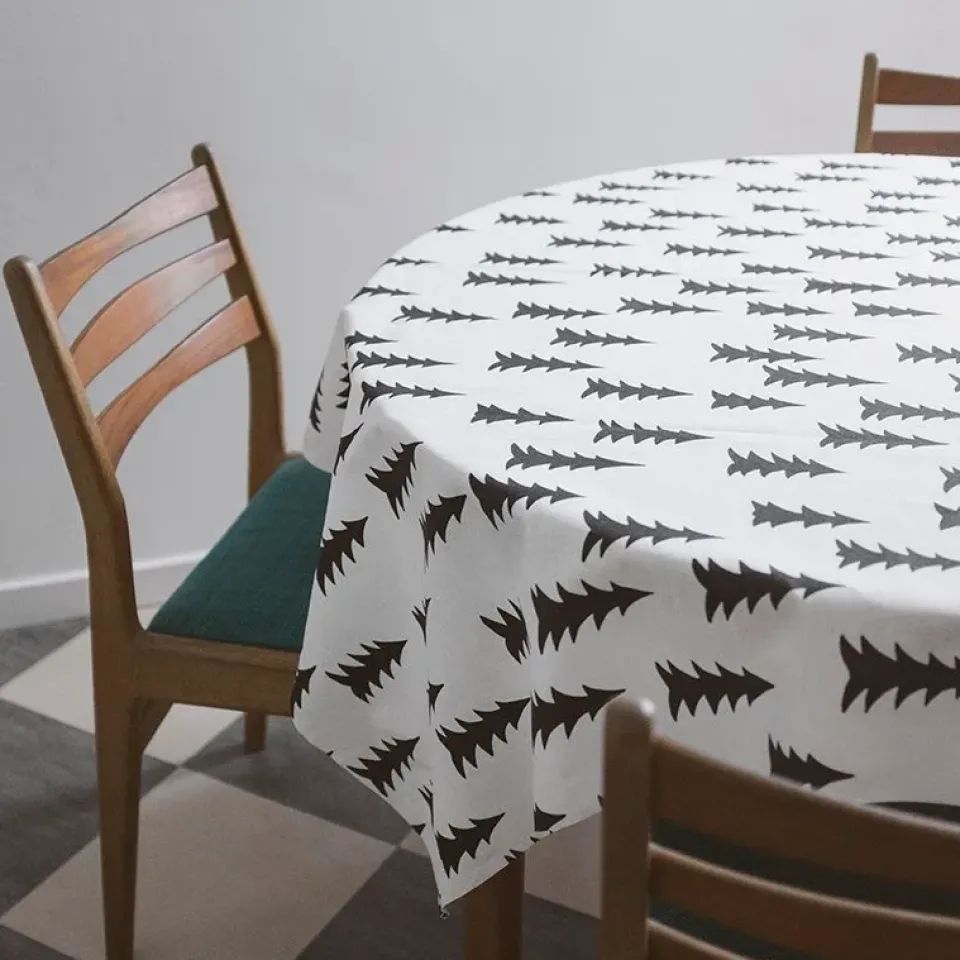 Fine Little Day Gran oilcloth, black-white BlackWhite Sale