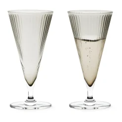 Rosendahl Grand Cru Nouveau champagne glass 20 cl 2-pack, Smoke Grey New