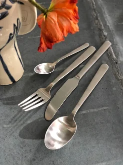 Kay Bojesen Grand Prix cutlery 4 pieces, Matte steel Silver-coloured Best