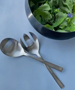 Kay Bojesen Grand Prix salad cutlery 18.5 cm 2 pieces, Polished steel Silver-coloured New