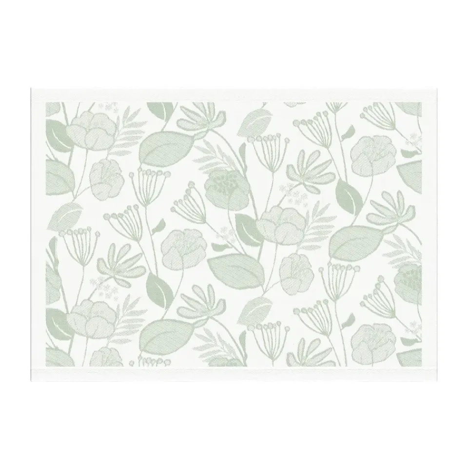 Ekelund Linneväveri Grönska placemat 35x48 cm, Green-white GreenWhite Online