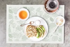 Ekelund Linneväveri Grönska placemat 35x48 cm, Green-white GreenWhite Online