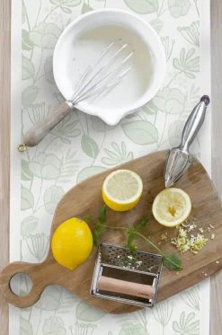 Ekelund Linneväveri Grönska table runner 35x120 cm, Green Discount