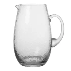 Broste Copenhagen Hammered jug, Klar Transparent Sale