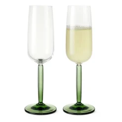 Kähler Hammershøi champagne glass 24 cl 2pack, Green Discount