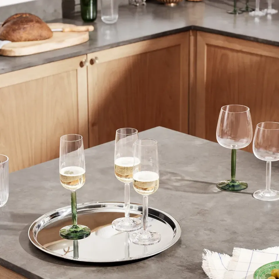 Kähler Hammershøi champagne glass 24 cl 2pack, Green Discount
