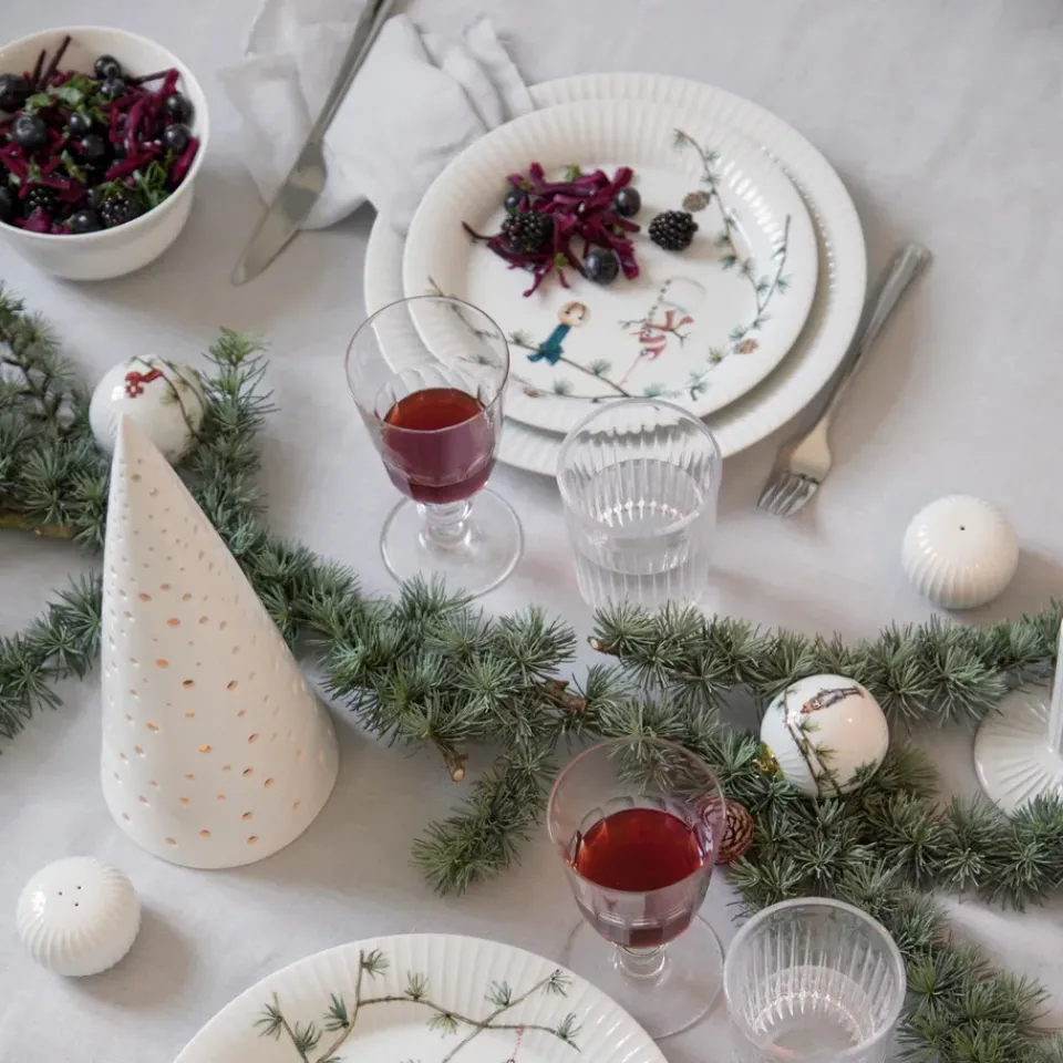 Kähler Hammershøi Christmas plate, 22 cm Multi Hot