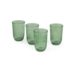 Kähler Hammershøi drinking glass 37 cl 4-pack, Green Hot