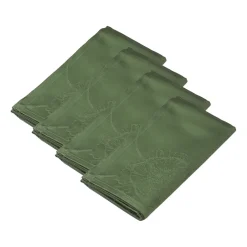 Kähler Hammershøi Poppy fabric napkin 45x45 cm 4-pack, Green