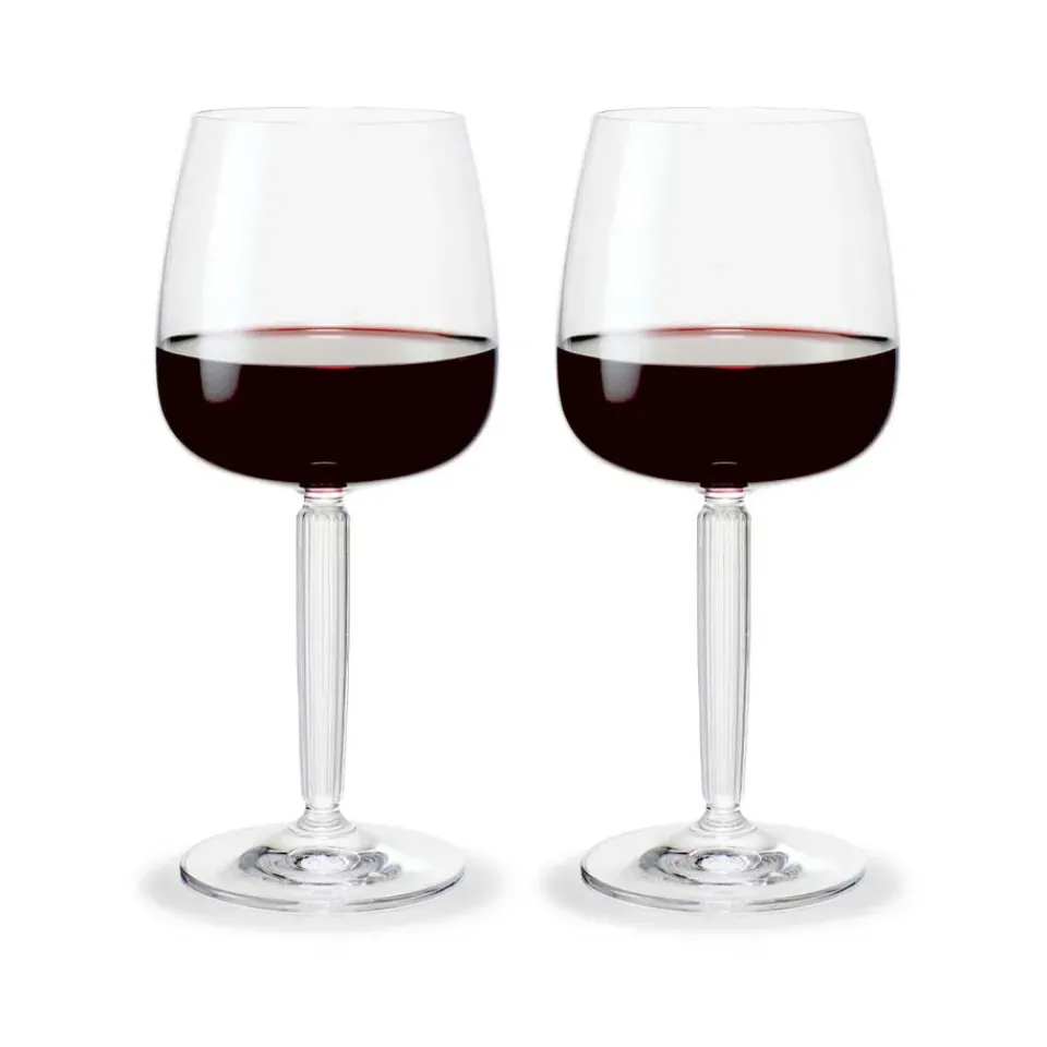 Kähler Hammershøi red wine glass 49 cl 2-pack, Clear Transparent Outlet