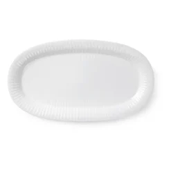 Kähler Hammershøi serving plate oval 40x22.5 cm, White Best