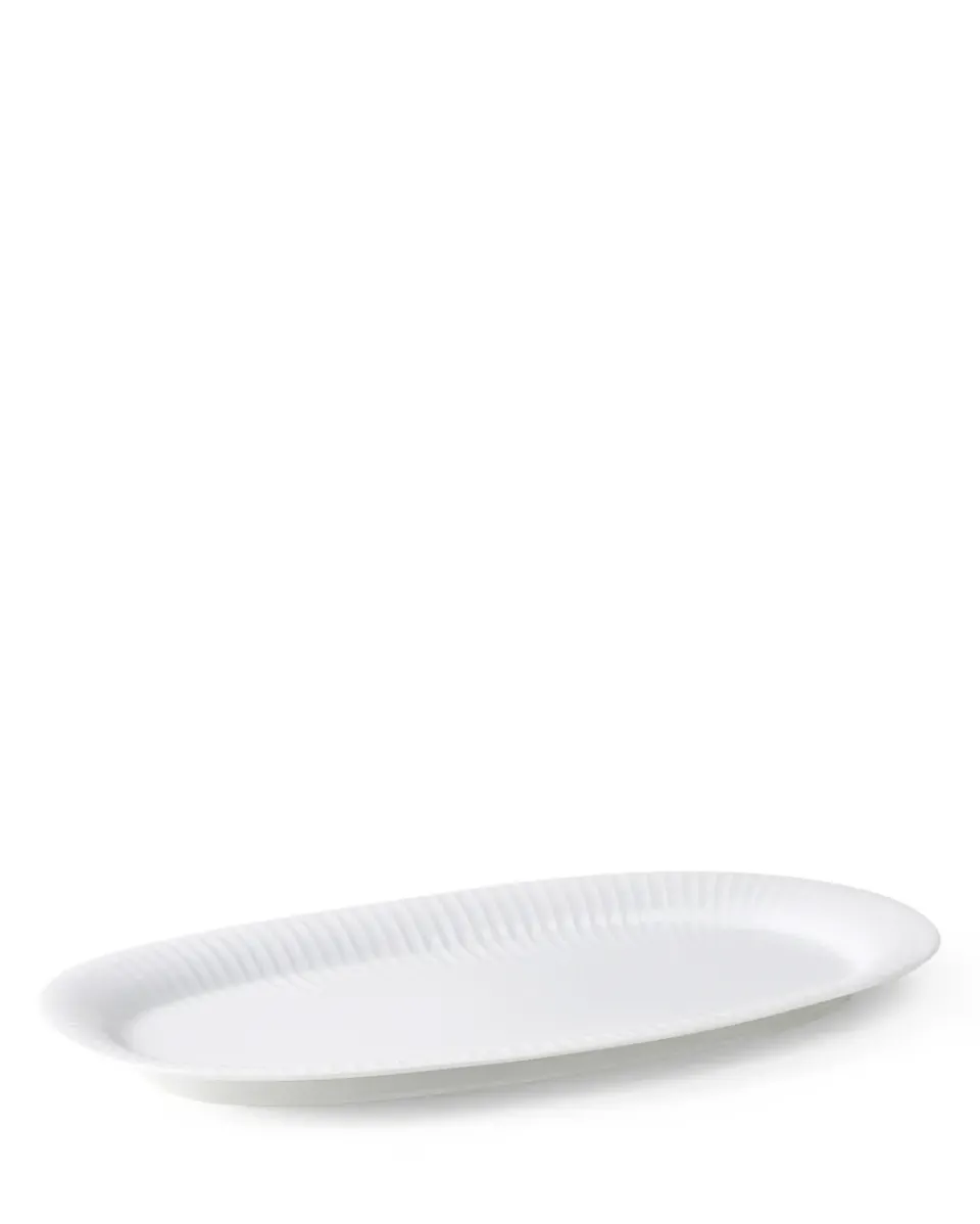 Kähler Hammershøi serving plate oval 40x22.5 cm, White Best